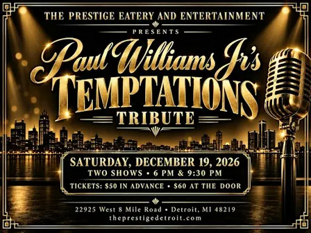 Paul Williams Jr's Temptation Tribute - Live At The Prestige!