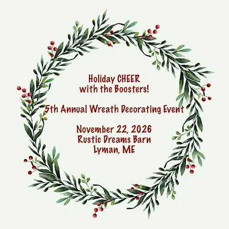 5th Annual Holiday CHEER with the Boosters! Wreath Decorating Event