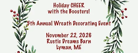 5th Annual Holiday CHEER with the Boosters! Wreath Decorating Event