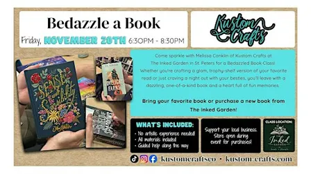 Bedazzle a Book at The Inked Garden