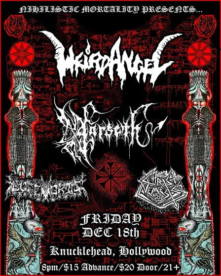 WEIRD ANGEL (MA), AARSETH, LUCEMORTIS, CHRIST NEMESIS