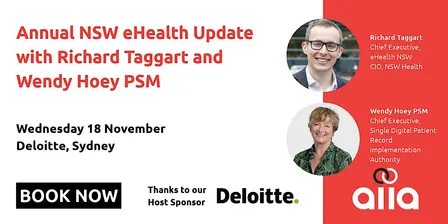 Annual NSW eHealth Update with Richard Taggart and Wendy Hoey PSM