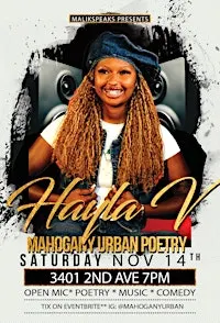 Mahogany urban Poetry feat  Hayla V