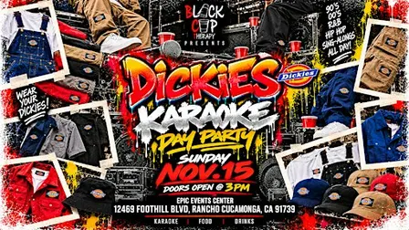 BLACK CUP'S "DICKIES" KARAOKE DAY PARTY