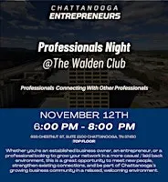 Professionals Night @The Walden Club