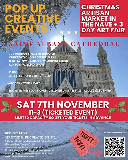 St Albans Cathedral + Christmas Artisan Fair + 3 Day Art Fair