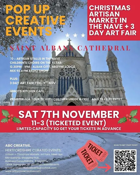 St Albans Cathedral + Christmas Artisan Fair + 3 Day Art Fair