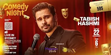 Comedy Night Live in Sydney Tabish Hashmi 2026