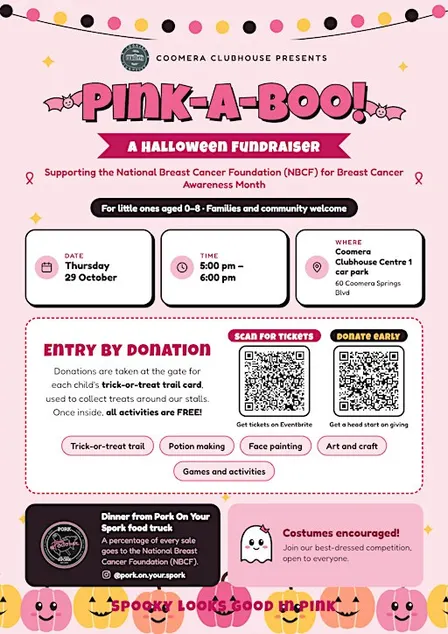 Trick-or-Treat for Pink -Halloween Fundraiser event