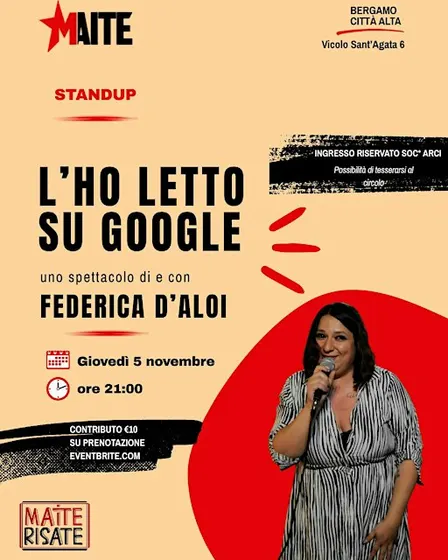 Maite Risate presenta L'ho Letto Su Google di e con Federica D'Aloi