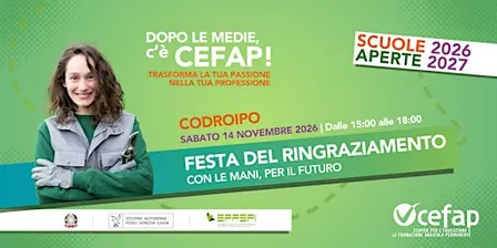 Scuola Aperta CeFAP 2026 - Laboratorio "Festa del Ringraziamento"