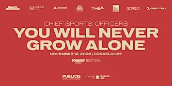 Chief Sports Officers - you will never grow alone