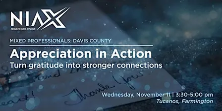 NIAX - Mixed Professionals Member Event - Farmington (guests are welcome)