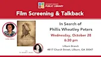 Film Screening & Talkback: In Search of Phillis Wheatley Peters