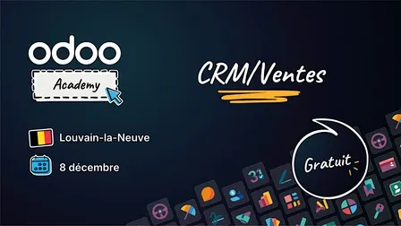Odoo Academy CRM & Ventes - Louvain-la-Neuve