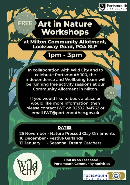 Art In Nature Workshop - Nature pressed clay ornaments