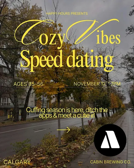 Cozy Vibes Speed Dating Ages 35-56 @Cabin Brewing Co.