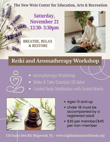 Reiki and Aromatherapy  Workshop: A Gift Of Self-Care