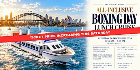 Bay Runner Cruises | Boxing Day Lunch Cruise | All Inclusive