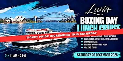 Luna Cruises | Boxing Day Lunch Cruise | Drinks Package