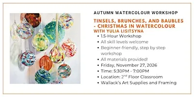 Tinsels, Brunches, and Baubles - Christmas in Watercolour