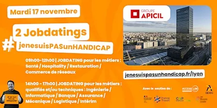 JOBDATING #jenesuisPASunHANDICAP - Lyon