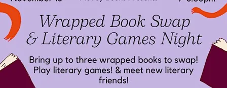Wrapped Book Swap & Literary Games Night