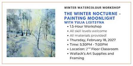 The Winter Nocturne - Painting Moonlight with Yulia Lisitsyna