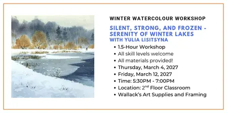 Serenity of Winter Lakes Watercolour Workshop with Yulia Lisitsyna