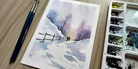Winter Watercolor Art Cards | Jake Willwerth, instructor