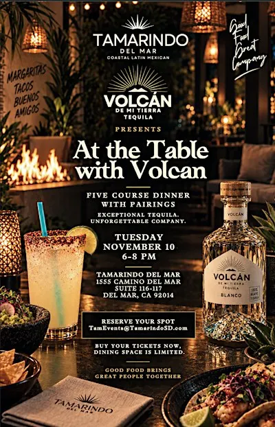 Chef Dinner and Tasting with Volcan Tequila