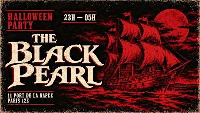 HALLOWEEN BOAT PARTY PARIS - THE BLACK PEARL