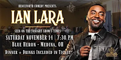 Ian Lara Live in Medina (Dinner & Drinks Included) | Henceforth Comedy