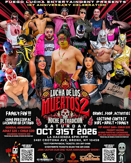LUCHA DE LOS MUERTOS 2: Halloween Lucha Libre in the Bronx