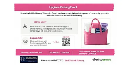 Volunteer Packing Event: Help End Period Poverty with FCWG x Dignity Grows