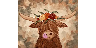 Cute Shaggy Autumn Cow - Paint and Sip in Phoenix | Classpop!™