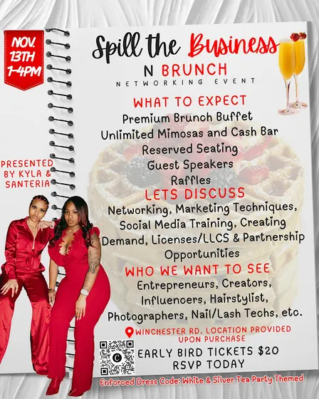 Spill The Business N Brunch Networking Event