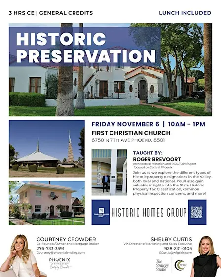 Historic Preservation- 3 Hour CE Credit | Lunch Provided