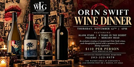 Orin Swift Wine Dinner