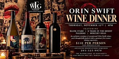 Orin Swift Wine Dinner