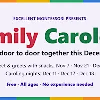 Family Carolers: Holiday Caroling & Meet Other Families