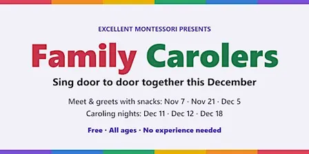 Family Carolers: Holiday Caroling & Meet Other Families