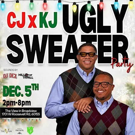 CJ x KJ's Ugly Christmas Sweater Party