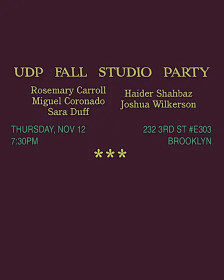 UDP Fall Studio Party