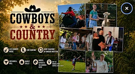 Cowboys and country at Historic Rivermill