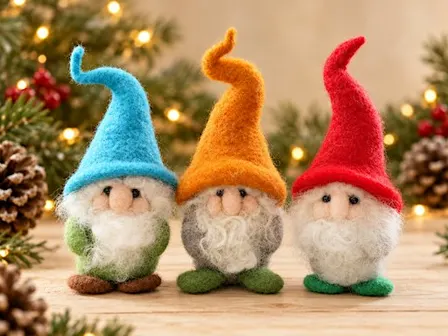 Gnome - Needle felting workshop - Langley