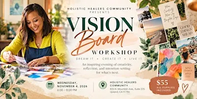 Vision Board Workshop: Dream It. Create It. | Upland, CA
