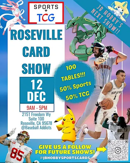 Roseville Rocklin Sports Cards & Pokémon TCG Show!