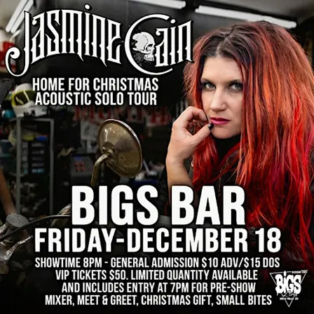 Jasmine Cain - I'll Be Home For Christmas Tour at Bigs Bar Live