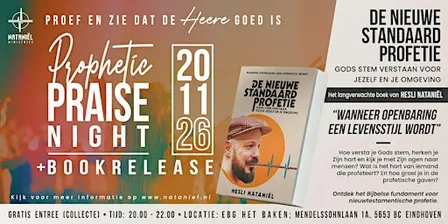 Prophetic Praise Night + Bookrelease: De Nieuwe Standaard Profetie